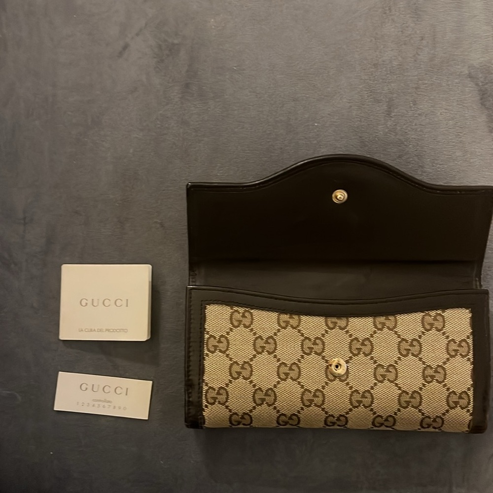 Vintage Gucci  canvas long wallet - Picture 2 of 10